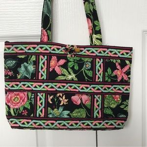 Vera Bradley pink and green floral print